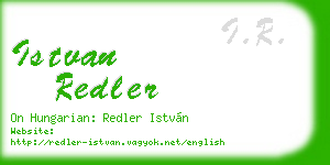 istvan redler business card
